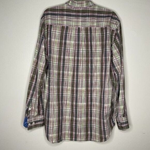 NWOT Tommy Bahama Striped 100% Cotton Long Sleeve Button Up Shirt Men Size L - Picture 4 of 9